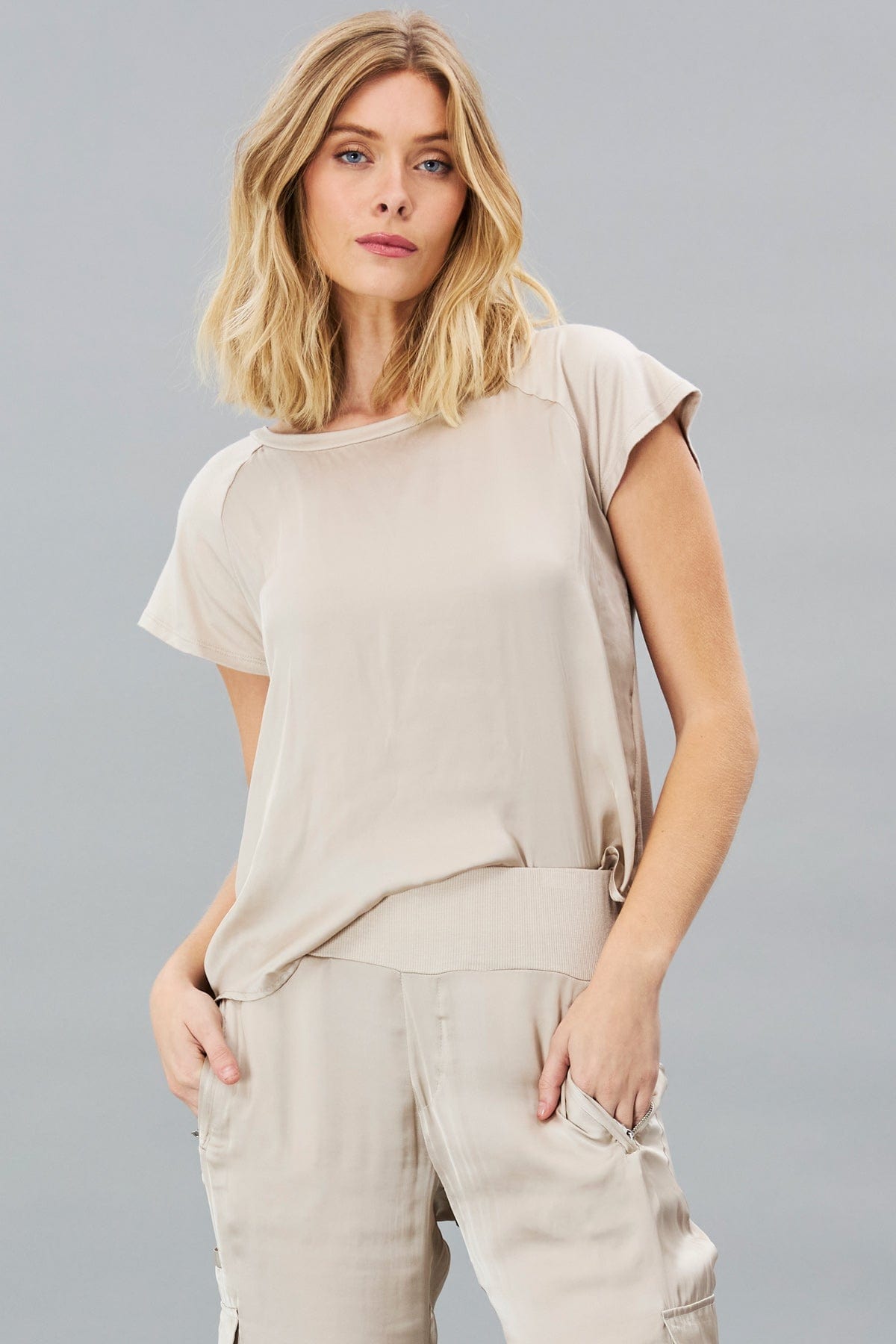 Vintage Satin Baseball Tee