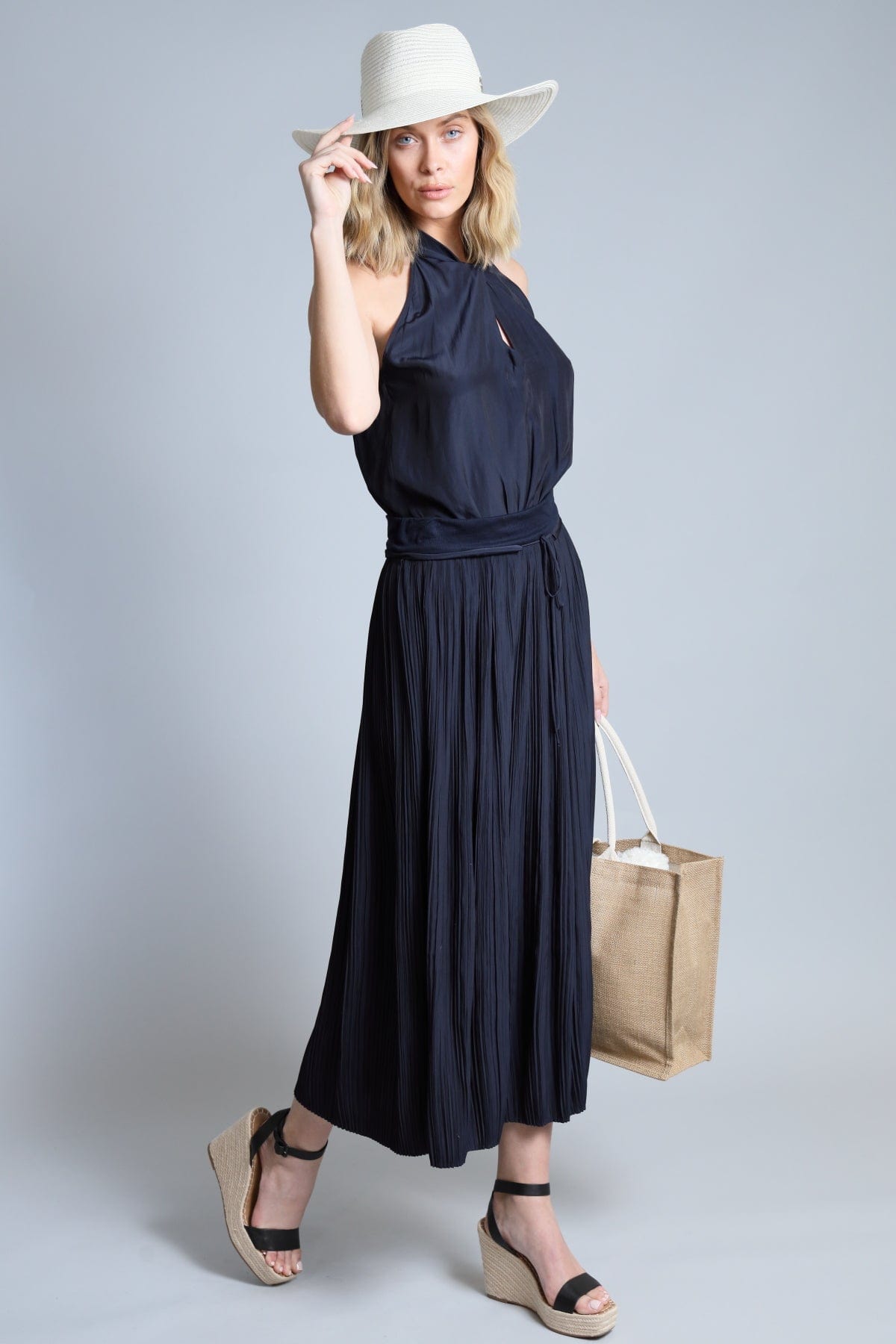 Variegated Pleat Skirt