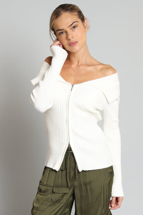 Zip Front Marylin Sweater