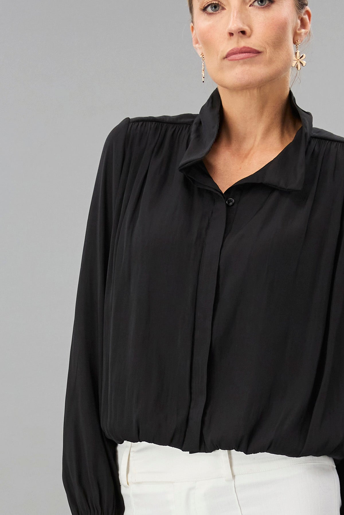 Pleated Shoulder Shirt